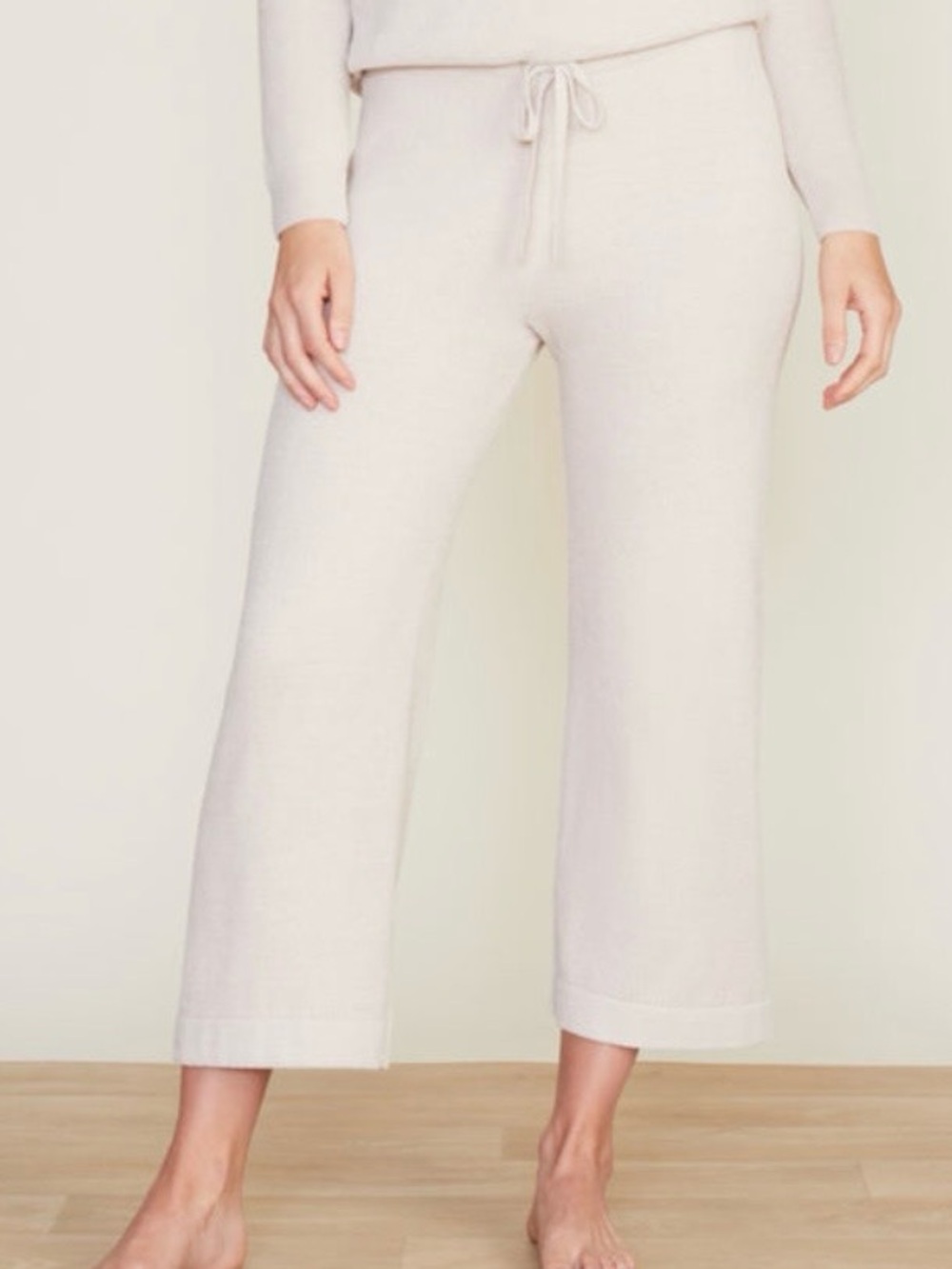 Barefoot Dreams Cozychic Ultra Lite Culotte Pants Small Stone